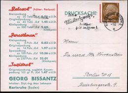 KARLSRUHE (BADEN) 2/ A/ Deine/ Mittersprache,/ Deutscher/ Halt In Ehren! 1937 (20.1.) MWSt, Text Kompl. In Sütterlin Auf - Sin Clasificación