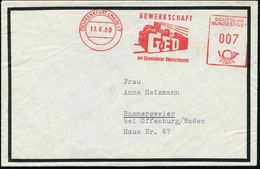 (16) FRANKFURT (MAIN)16/ GEWERKSCHAFT/ GdED/ D.Eisenbahner Deutschlands 1960 (13.6.) AFS = Stilis. Dampflok (= Gewerksch - Treinen