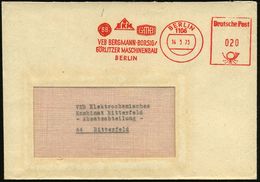 1106 BERLIN/ BB/ EKM/ GMB/ VEB BERGMANN-BORSIG/ GÖRLITZER MASCHINENBAU 1973 Dekorat. AFS Mit 3 Firmen-Logos  = Enteignet - Treinen