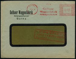 GOTHA/ 3/ Gothaer/ Waggonfabrik/ AG 1934 (3.4.) AFS Klar Auf Firmen-Bf. = Hersteller Von Flugzeugen (bis 1918), Eisenbah - Trenes