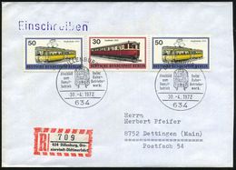 634 DILLENBURG/ Abschied/ Vom/ Dampfbetrieb.. 1972 (30.4.) SSt = Dampflok + Sonder-RZ: 634 Dillenburg, Ora-/nierstadt-Ol - Trains