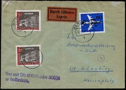 1 BERLIN 11/ W 1963 (5.4.) 1K + Amtl. Viol. 2L: Nur Mit Db 80610 Oder 80638/zu Befördern = Alliierter Dienstzug (um Zugr - Treni