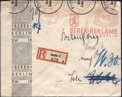 BERLIN SW/ 19/ BEREK-REKLAME/ ÜBERALL IN BERLIN 1933 (15.7.) AFS 058 Pf. = BVG-Tochterfirma Für S- Und U-Bahn-Reklame Ve - Trains