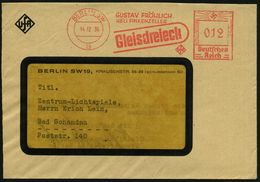 BERLIN SW/ 19/ GUSTAV FRÖHLICH/ HELI FINKENZELLER/ Gleisdreieck/ UfA 1936 (Dez.) Seltener AFS = Film über Das Berühmte B - Treni