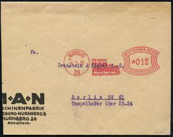 NÜRNBERG/ 24/ 30 Jahre/ M-A-N/ Dampfturbinen 1935 (6.5.) Seltener Jubil.-AFS = Gasturbine , Klar Gest. (links Verkürzter - Andere & Zonder Classificatie