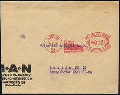 NÜRNBERG/ 24/ 30 Jahre/ M-A-N/ Dampfturbinen 1935 (6.5.) Seltener Jubil.-AFS = Gasturbine , Klar Gest. (links Verkürzter - Other & Unclassified