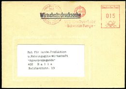 761 SCHWARZE PUMPE/ CORNA PLUMBA/ VEB Kraftverkehr/ -Schwarze Pumpe- 1970 (17.7.) Seltener AFS (Firmen-Logo) Inl.-Bf. (D - Altri & Non Classificati
