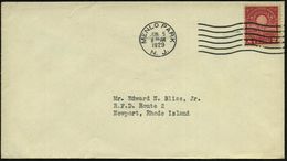 U.S.A. 1929 (5.6.) 2 C. "50 Jahre Erfindung Der Elektr. Glühbirne Von Th. A. Edison", EF (1.Glühbirne) Bedarfs-Inl.-FDC  - Elettricità