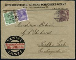 ÖSTERREICH 1913 (5.7.) PU 3 H. Franz-Josef-Jubil., Viol.: ÖSTERREICHISCHE SIEMENS-SCHUCKERT-WERKE, WIEN, XX/2.. TANTAL L - Electricité