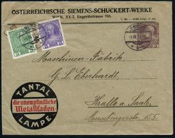 ÖSTERREICH 1913 (5.7.) PU 3 H. Franz-Josef-Jubil., Viol.: ÖSTERREICHISCHE SIEMENS-SCHUCKERT-WERKE, WIEN, XX/2.. TANTAL L - Electricity