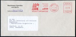 13581 BERLIN 20/ F68 5887/ Bezirksamt/ Spandau../ 50 Jahre LUFTBRÜCKE 1999 (Apr.) Jubil.-AFS = Flaggen Der West-Alliiert - Andere & Zonder Classificatie