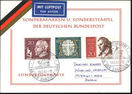 (22a) DÜSSELDORF 1/ TAG DER DANZIGER 1960 (19.6.) SSt = Hanse-Kogge (histor. Darstellung) 2x Klar Gest. Übersee-Flp.-Kt. - Autres & Non Classés