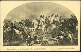 ÖSTERREICH 1909 PP 5 H. KFJ-Jubiläum, Grün: Erzherzog Karl-Ausstellung/Aspern-Feier 1909 = Schlacht Bei Aspern 22.5.1809 - Andere & Zonder Classificatie