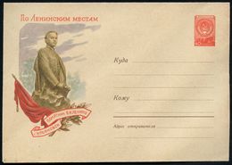 UdSSR 1960 40 Kop. U Staatswappen, Rot: Der Junge Lenin (Skulptur, Rote Fahne) Ungebr. - Olympische Winterspiele 1936 Ga - Lénine