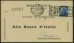 ITALIEN 1950 (18.10.) Seltener MWSt.: TREVISO/ CORR. E PACC./ E R P / L'ITALIA/ RICOSTRUISCE (Text Rechts) Klar Gest. Be - Altri & Non Classificati