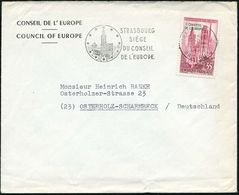 FRANKREICH 1958 (17.4.) 35 F. "Europarat", EF = Kathedrale V.Rouen + MWSt.: STRASBOURG/SIEGE/DU CONSEIL/DE L'EUROPE (Str - Otros & Sin Clasificación