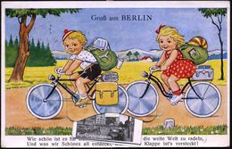 Berlin SW11 1956 (28.11.) Leporello-Color-Ak.: "Gruß Aus BERLIN" Mit 10 Verschied. S/w.-Ansichten  Von West-Berlin (rs.  - Altri (Terra)