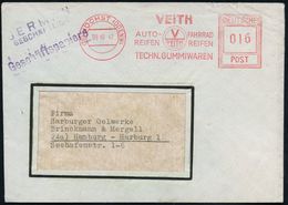 (16) HÖCHST (ODENW)/ VEITH/ AUTO-/ REIFEN/ FAHRRAD/ REIFEN/ TECHN.GUMMIWAREN 1947 (9.10.) Seltener AFS-Typ "Hochrechteck - Sonstige (Land)