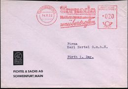 (13a) SCHWEINFURT 2/ Torpedo/ FREILAUF/ Unübertroffen 1958 (14.11.) AFS Klar Auf Firmen-Bf.: FICHTEL & SACHS AG Mit Firm - Andere (Aarde)
