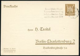 GELSENKIRCHEN/ *1k/ Besucht D.Westf./ Feuerwehrverbandstag.. 1929 (18.5.) Seltener MWSt Auf PP 3 Pf. Adler, Braun (H. Tr - Brandweer