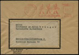 GÖPPINGEN/ Nur Noch Nigrin 1942 (26.2.) AFS = 3 Schornscheinfeger , Kriegsbedingt Teils Etw.schwach, Motiv Klar!, Firmen - Feuerwehr