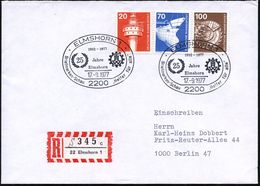 2200 ELMSHORN 1/ 1952-1977/ 25 Jahre THW/ Elmshorn../ "Helfer Für Alle" 1977 (17.9.) SSt = THW-Logo + Sonder-RZ: 22 Elms - Brandweer