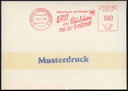 (1) BERLIN-CHARLOTTENBURG 2/ Adrian Hoven-Ann Smyrner/ NF/ Lilli/ Ein Mädchen/ Aus Der Großstadt 1958 (29.1.) Seltener A - Cinéma