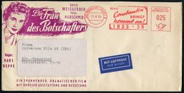 (16) FRANKFURT (MAIN) 9/ WAS Constantin/ BRINGT/ Kommt An! 1955 (17.8.) AFS 025 Pf. Auf Reklame-Bf.: Die Frau Des Botsch - Film