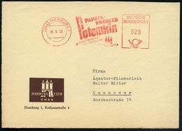 (24a) HAMBURG 1/ PANZERKREUZER/ Potemkin/ S.M.EISENSTEIN'S/ MEISTERWERK.. 1959 (16.9.) Seltener AFS, Berühmter Klassiker - Film