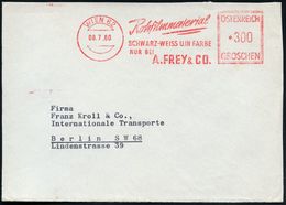 ÖSTERREICH 1960 (8.7.) AFS.: WIEN 62/Rohfilmmaterial/SCHWARZ-WEISS U, IN FARBE/NUR BEI/A. FREY & CO , Bedarfs-Ausl.-Vord - Cinéma