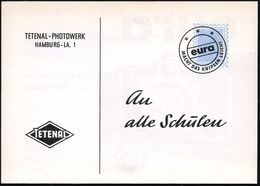 Hamburg 1955 (ca.) Postwurfsendung "An Alle Schulen" = Reklame-Klapp-Kt. TETENAL-PHOTOWERK = Reklame Für "eura"- -Jugend - Fotografia