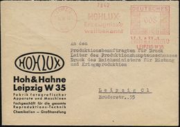 LEIPZIG/ W 35/ HOHLUX/ ..weltbekannt/ Hoh & Hahne 1944 (14.10.) Später AFS Auf Firmen-Bf.: HOHLUX..Fabrik Fotografischer - Photographie