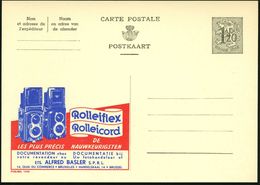 BELGIEN 1954 1,20 F. Reklame-P, Oliv: Rolleiflex / Rolleicord.. = 2 Rollei-Kameras , Französ. Titel Oben, Ungebr., Schön - Fotografia