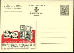 BELGIEN 1954 1,20 F. Reklame-P. Löwe, Oliv: Rolleiflex/ Rolleicord.. = 2 Rollei-Kameras (mit Offenem Sucher) Französ. Ti - Photographie