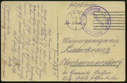 JENA/ *1m 1915 (9.10.) MaStrichSt. + Viol. 2K-HdN: Kgl. Pr.  S I G N A L - Ersatz-Abteilung + Hs. Abs.: "Signalist.. Sig - Fotografia