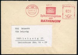 183 RATHENOW/ ROW../ Spitzenerzeugnissen/ Aus/ RATHENOW 1972 (22.12.) AFS (Logo) + Rs. Abs.-2L: VEB.. Optische Werke, In - Fotografía