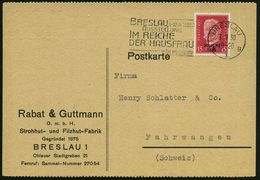 BRESLAU/ *1g/ ..AUSSTELLUNG/ IM REICHE/ DER HAUSFRAU/ IM MESSEHOF 1930 (3.9.) MWSt Auf Firmen-Kt.: Rabat & Guttmann.. St - Ohne Zuordnung