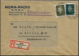 BERLIN-/ S/ CHARLOTTENBURG 4 1932 (24.6.) 1K-Brücke Auf Ebert 8 U. 30 Pf. Mit Firmen-Lochung: H. A. + RZ: Berlin-/Charlo - Ohne Zuordnung