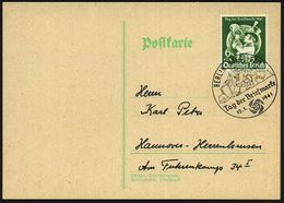 BERLIN-STEGLITZ 1/ Tag Der Briefmarke 1941 (12.1.) SSt = Wehrmachts-Funker (am Funkgerät) Auf EF 6 + 24. Pf. Tag Der Bri - Ohne Zuordnung