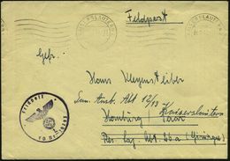 KAISERSLAUTERN 2 1942 (9.9.) Bd.MaWellenSt + Viiol. 1K-HdN: Feldpost/FP Nr.L 20793 = 9. Komp. Luftgau Nachrichten Rgt. 1 - Sin Clasificación