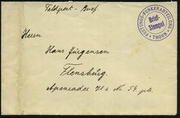 Thorn 1915 (ca.) Viol. 2K-Briefstempel: THORN/ FESTUNGS-FUNKERABTEILUNG + Rs. Hs. Abs. (kl. Klappenmäng. Links, Schwache - Unclassified