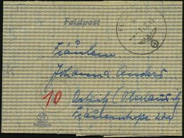 DEUTSCHES REICH 1945 (11.2.) 1K: FELDPOST/a/--- + Rs. Hs. Abs.: Feldpost Nr. 07279 = Kurland - K E S S E L , Nachrichten - Unclassified