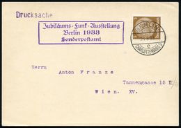 Berlin 1933/ Sonderpostamt/ Jubiläums-Funk-Ausstellung 1933 (Aug.) Seltener, Amtl. Viol. Ra3-HdN + Tagestempel Klar Auf  - Sin Clasificación