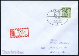 1 BERLIN 12/ Internat.Funkausstellung 1971 (5.9.) SSt + Seltener SRZ: 1 Berlin 12/g/Int. Funkausstellung 1971 (NEZ Nr.17 - Ohne Zuordnung