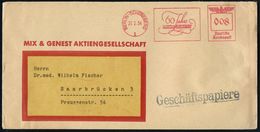 BERLIN-SCHÖNEBERG/ 1/ 60 Jahre/ MIX & GENEST 1939 (27.2.) Seltener Jubil.-AFS Auf Firmen-Bf.: MIX & GENEST AG. = Herstel - Non Classés