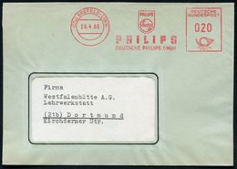 (22a) Krefeld-LINN/ PHILIPS/ DEUTSCHE PHILIPS GMBH 1960 (29.4.) AFS = Firmen-Logo , Rs. Motivgleicher Abs.-Vordruck, Fer - Non Classificati