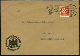 Berlin NW 7 1941 (25.10.) Dienst-Bf.: Staatliche Bildstelle Berlin/ Meßbild-Anstalt (preuss.NS-Adler "Gott Mit Uns") EF  - Géographie