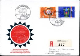 SCHWEIZ 1981 (Aug.) SSt: 1820 MONTREUX/XVI CONGRES/DE LA FED./INT. DES/GEOMETRES (Burg) 80 C.Theodolith (Mi.1194 U.a.) + - Géographie