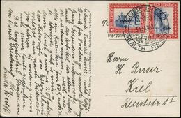 SÜDWESTAFRIKA 1936 (31.1.) 1 P. Portugies.Segler/Portugieser-Kreuz Kap Cross, MeF: 2 Stück (Afrikaans. Inschrift) HWSt:  - Geografia