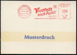 (1) BERLIN-CHARLOTTENBURG 2/ Vorstoss/ Nach Paititi/ Hans Ertl's/ Anden-Amazonas-Expedition 1958 (6.2.) Seltener Film-AF - Geografia